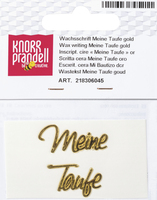 KNORR prandell Gold-colored wax script "My Baptism"