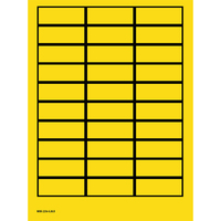 Brady 101809 self-adhesive label Rectangle Black, Yellow 750 pc(s)