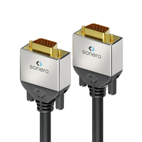 sonero S-VC000-015 cable VGA 1,5 m VGA (D-Sub) Negro, Gris