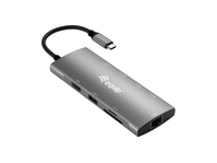 Equip USB-C 9-in-1-Multifunktionsadapter, HDMI 4K/60Hz, Gigabit LAN, USB 3.2 GEN1, SD/TF, 100W USB PD