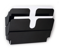 Durable Flexiplus literature rack 2 shelves Black