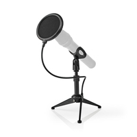 Nedis MPST01BK mikrofon állvány Asztali mikrofonállvány