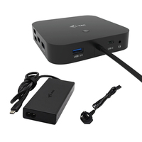 i-tec USB-C HDMI Dual DP Docking Station with Power Delivery 100 W + Universal Charger 100 W