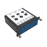 Tripp Lite N484-3M8L12S 40/100 Gb Singlemode-Glasfaser-Breakout-Kassette, 40 Gb bis 4 x 10 Gb, 100 Gb bis 4 x 25 Gb, (x3) 8-Glasfaser MTP/MPO (APC) bis (x12) LC (UPC) Duplex 8,3...