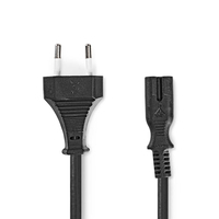 Nedis CEGL11042BK20 câble électrique Noir 2 m Prise d'alimentation type C IEC 320