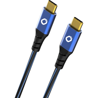 OEHLBACH D1C9351 USB Kabel 1 m USB4 Gen 2x2 USB C Blau