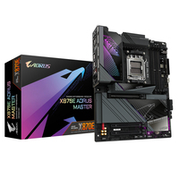 GIGABYTE X870E AORUS MASTER-Mainboard - Unterstützt AMD Ryzen 9000 CPUs, 16+2+2 Phasen Digital-VRM, bis zu 8200MHz DDR5 (OC), 4xPCIe 5.0 + 4xM.2, Wi-Fi 7, 5GbE LAN, USB 3.2 Gen 2x2