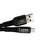 Leba geflochtenes MFI Flachkabel| USB-A auf Lightning| 1.2m| schwarz| 1,2 M Fekete