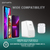 4smarts 5in1 Ultimag Desktower Charger Smartphone Weiß USB Kabelloses Aufladen Schnellladung Drinnen