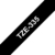Brother TZE-335 ruban d'étiquette Blanc sur noir TZ