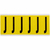 Brady 3450-J etiket Rechthoek Verwijderbaar Zwart, Geel 6 stuk(s)