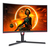 AOC CQ32G3SU/BK Monitor PC 80 cm (31.5") 2560 x 1440 Pixel Quad HD LED Nero, Rosso