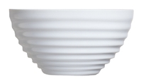 ARCOROC Salat-Schale 0,5 Liter aus Hartglas - Form STAIRO uni weiß Durchmesser:
