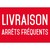 Livraison Arrêts fréquents - autocollant - L.210 x H.297mm