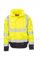 Payper Warnschutz Jacke PADDOCK, Regular Fit, Windabweisend, 180g, Fluogelb, PSA 3, Größe XL