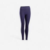 Women's Cotton Yoga Leggings - Navy - S / W28 L31