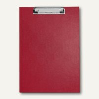 Veloflex Schreibplatte, A4, PP, rot, Metallklemme, Hängeöse