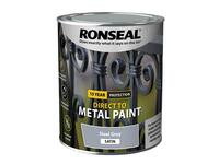 Direct to Metal Paint Steel Grey Satin 750ml