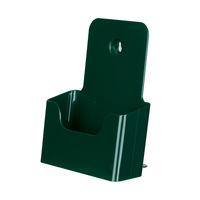 Prospekthalter / Wandprospekthalter / Prospekthänger / Tisch-Prospektständer / Prospekthalter „Color“ | grün DIN A5 45 mm