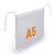 Durable Wire Hanging Document Pocket | Ticket Holder | 50 Pack | A5 Clear