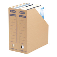 ELBA tric system Stehsammler, mit Archivaufdruck und Griffloch, aus stabiler Wellpappe, für A4, naturbraun