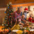 Relaxdays Weihnachtskugeln, 100er Set, Weihnachtsdeko, matt, glänzend, glitzernd, Christbaumkugel ∅ 3, 4 & 6 cm, blau