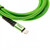 2in1 Datenkabel USB 2.0 auf Lightning, Nylon, 1,80m, grün-schwarz