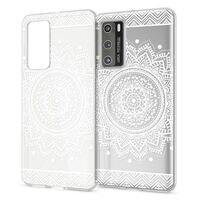 NALIA Motif Cover compatible with Huawei P40 Case, Pattern Design Skin Slim Protective Silicone Phone Bumper, Ultra-Thin Shockproof Mobile Back Protector Rugged Soft Shell Circl...