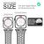 NALIA Airflow Bracelet Silicone Smart Watch Strap compatible with Apple Watch Strap SE & Series 8/7/6/5/4/3/2/1, 38mm 40mm 41mm, Sports Watch Band Men & Women Black Grey