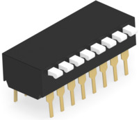 DIP-Schalter, Aus-Ein, 8-polig, gerade, 1 A/5 VDC, 2-1571999-6