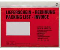 Soennecken Dokumentumtáska Dokumententasche DIN C5 Piros Lieferschein-Rechnung, mehrsprachig öntapadással 250 db