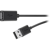 USB2.0 A - A EXTENSION CABLE USB 2.0 A M/F 3m, 3 m, USB A, Egyéb