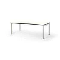 Free-form table, height adjustable