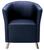 Sessel Club PLUS, BxTxH 700x600x760 mm, Sitz BxT 480x480 mm, Kunstleder, blau, F