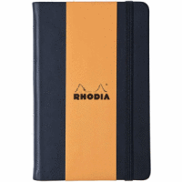 Notizbuch Web Notebook A5 blanko 96 Blatt schwarz/orange/schwarz