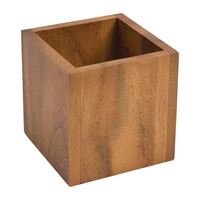 Square Sachet Box in Acacia Brown - Tea Bags Storage - 100(H)x100(W)x100(D)mm