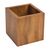 Square Sachet Box in Acacia Brown - Tea Bags Storage - 100(H)x100(W)x100(D)mm