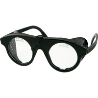 Veiligheidsbril ronde glazen 50mm - zwart