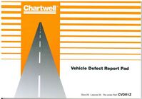 Exacompta Chartwell Vehicle Defect Report Pad CVDR1