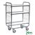 Kongamek order picking trolleys with adjustable shelves, H x W x L - 1120 x 470 x 1195 with 3 shelves