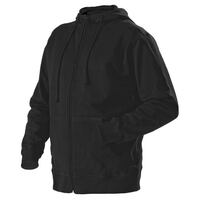 Sweatshirt 3366 mit Kapuze und Reißverschluß schwarz