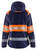 High Vis Damen Shelljacke 4430 marineblau/gelb - Rückseite