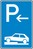 Verkehrszeichen VZ 315-72 Parken auf Gehwegen (Ende), 630 x 420, 2mm flach, RA 2