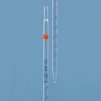 10.0ml Graduated pipettes USP AR-glass® class AS blue graduation type 2