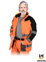 KURTKA OCHRONNA OCIEPLANA LH-TORTON_PBL POMARAŃCZOWO-CZARNY 3XL