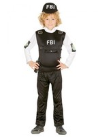Disfraz de Policía del F.B.I. para niño 7-9A