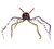 Araña con Patas de colores de 80 cm T.Única