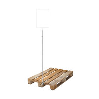 Universal Pallet Stand / Info Display / Price Stand | white similar to RAL 9010