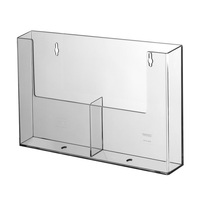 Multi-Section Wall-Mounted Leaflet Holder / Multi-Section Leaflet Hanger / 2-Section Leaflet Hanger "Spree" | A5 2