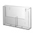 Multi-Section Wall-Mounted Leaflet Holder / Multi-Section Leaflet Hanger / 2-Section Leaflet Hanger "Spree" | A5 2